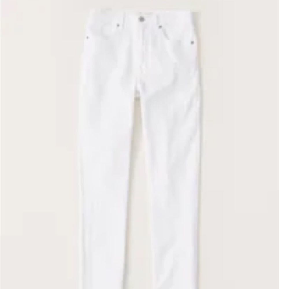 Super skinny high rise white jeans NWOT